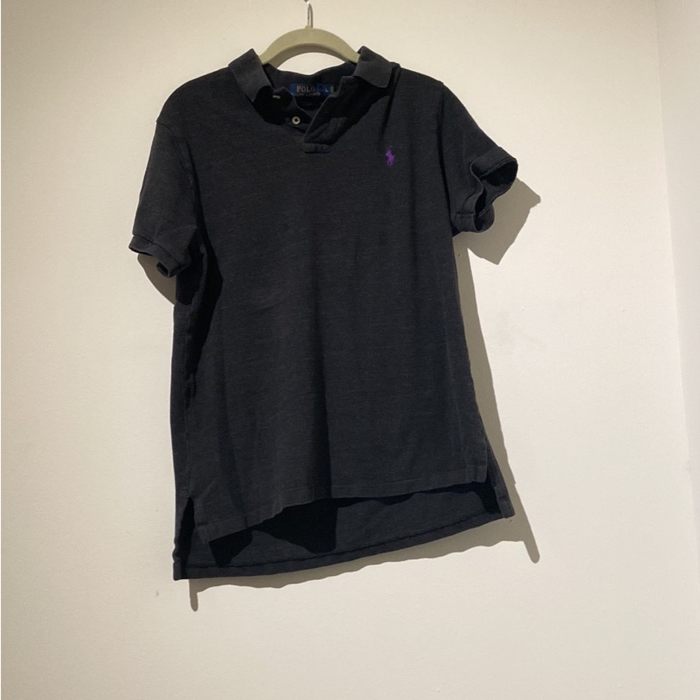 Polo Ralph Lauren boys dark gray polo shirt